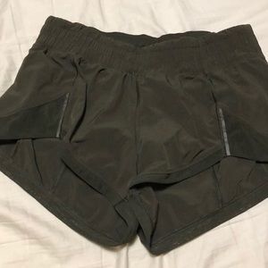 Dark Green LuLu Lemon shorts